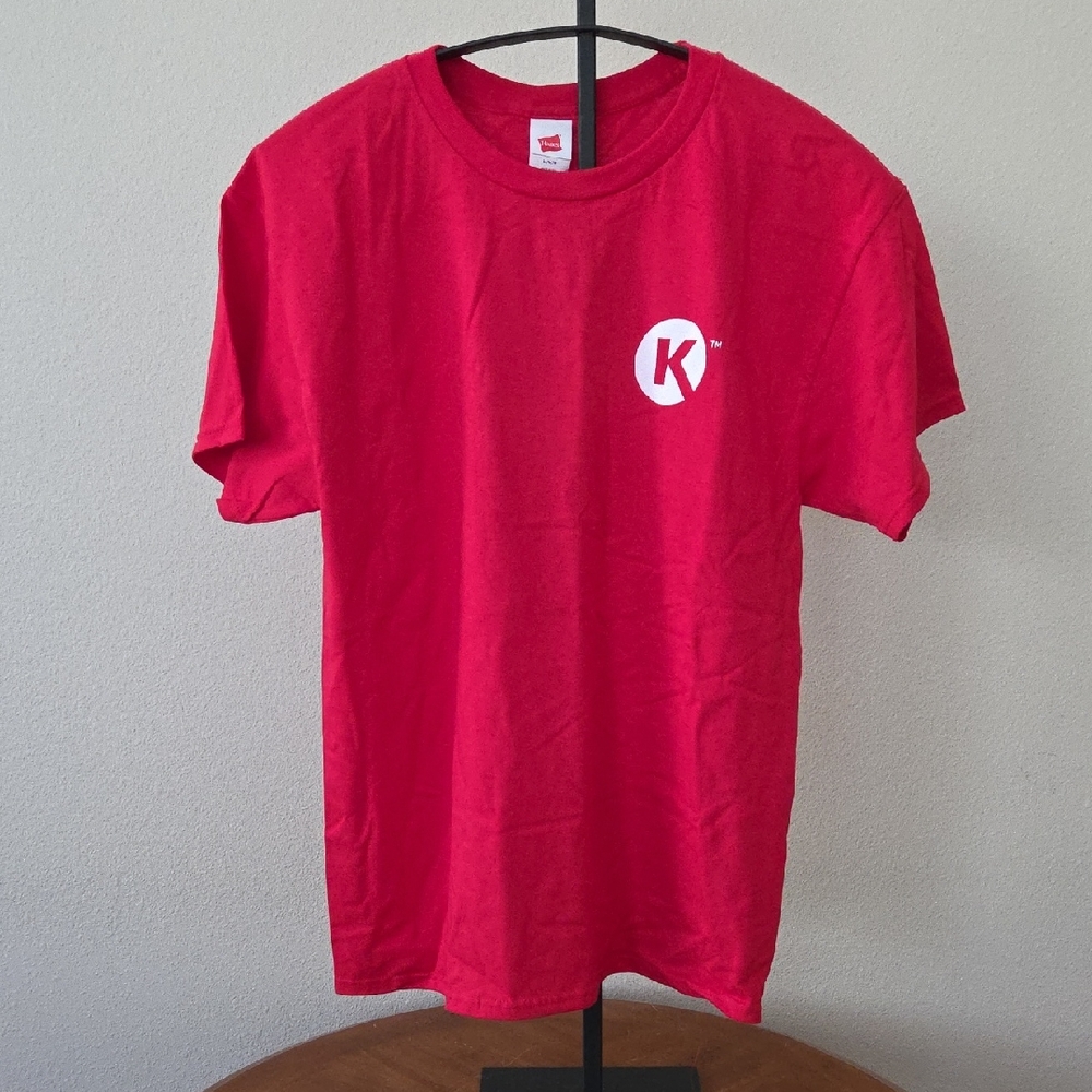 Circle K Shirt/& Ball, RED, SHORT SLEEVE, MED. + A NEW RED CIRCLE K TENNIS BALL